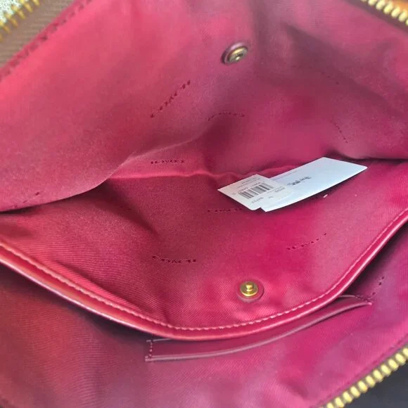 Coach Charlie Pouch In Signature Canvas - Picture 14 of 16